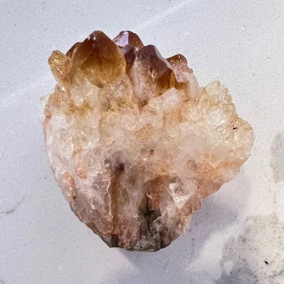 Vibrant Heat Treated Amethyst Druzy Crystal Cluster Meditation Home Desk Decor - Picture 9 of 14